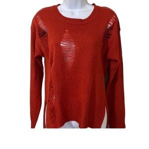 Trendy Threads women sweater distressed M casual distressed western festival